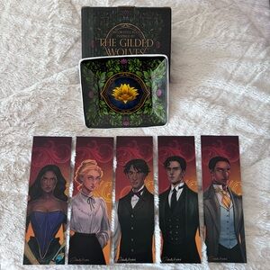 Gilded Wolves Trinket Dish & Bookmarks